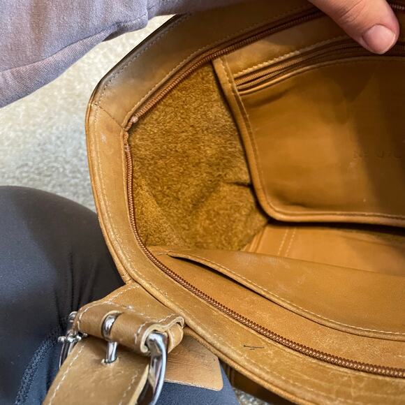 Vintage Coach Soho Waverly Bag #4133 Small Tote Bag Buckskin Leather Tan EUC - Picture 6 of 12
